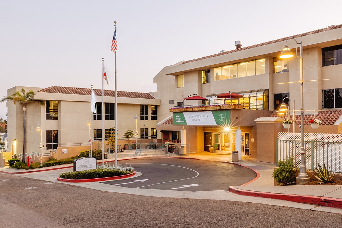 The front of the Country Hills facility
