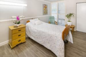 a private room at Country Hills facility